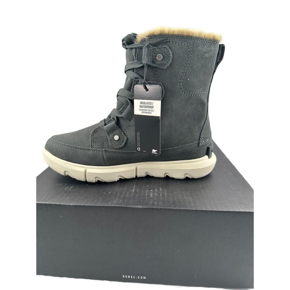 Sorel Women's Explorer Next Joan Waterproof Insulated Boot - Grill/Fawn NWB 6.5 - Picture 2 of 16